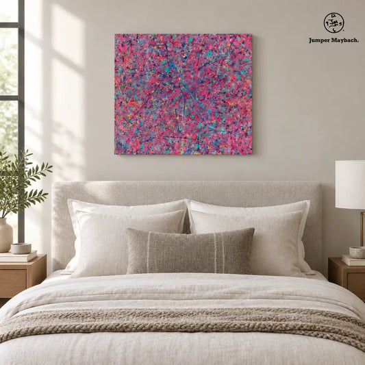 Quantum Analysis (Print on Canvas) - bedroom vignette - Jumper Maybach Prints