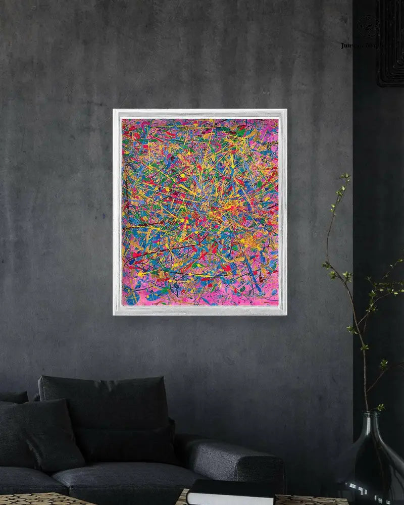 Print of Quantum Dream by Jumper Maybach, featuring vibrant, abstract artwork on high-quality paper for wall decor.