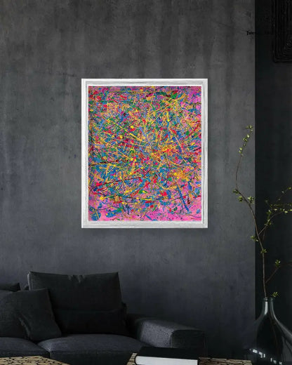 Print of Quantum Dream by Jumper Maybach, featuring vibrant, abstract artwork on high-quality paper for wall decor.