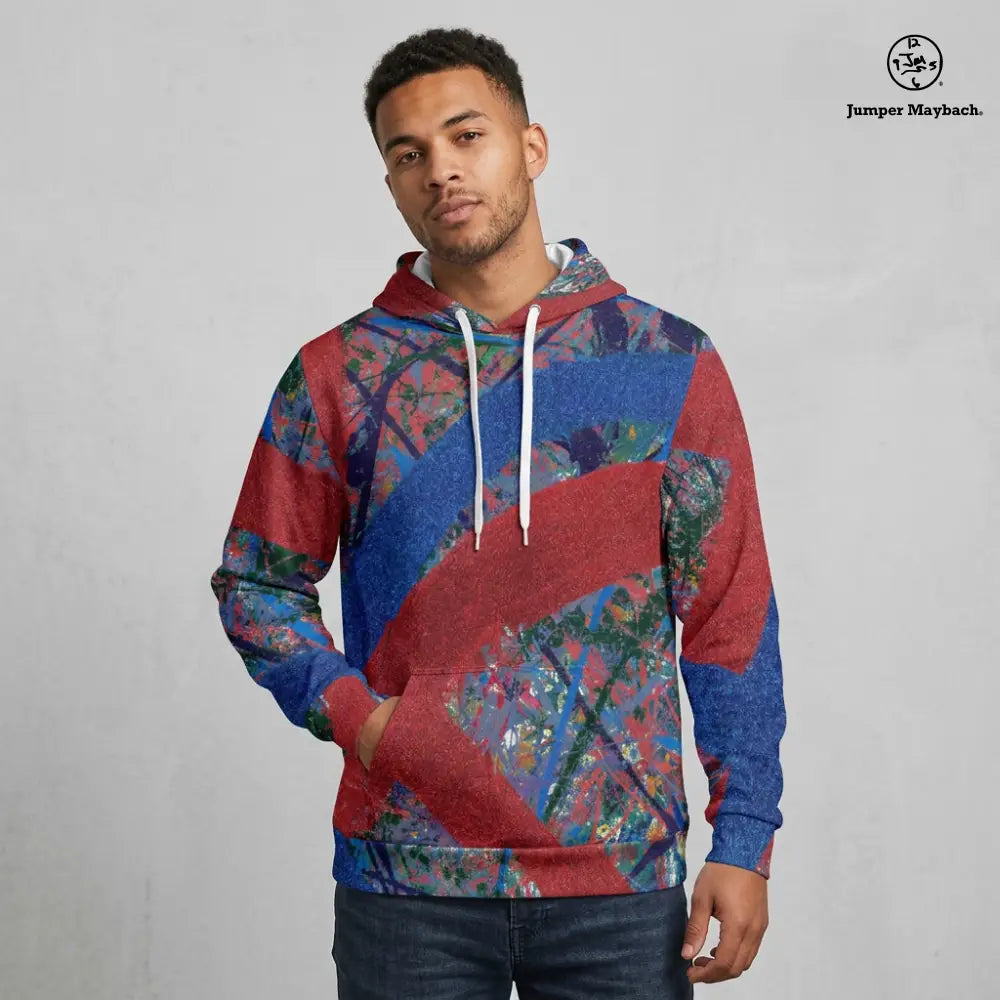 Radiant Inertia - Unisex Pullover Hoodie by Jumper Maybach® - S - All Over Prints