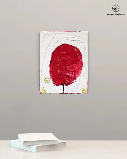 Red Cotton Candy #2 - Original Painting - Jumper Maybach Artwork