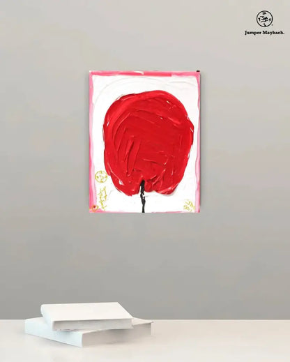 Red Cotton Candy #3 - Original Painting - Jumper Maybach Artwork