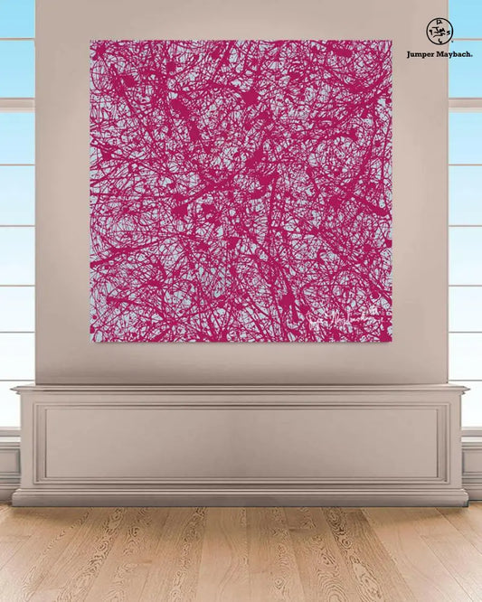 Red Galaxy (Embellished-Hand Signed by the Artist) - Jumper Maybach giclee