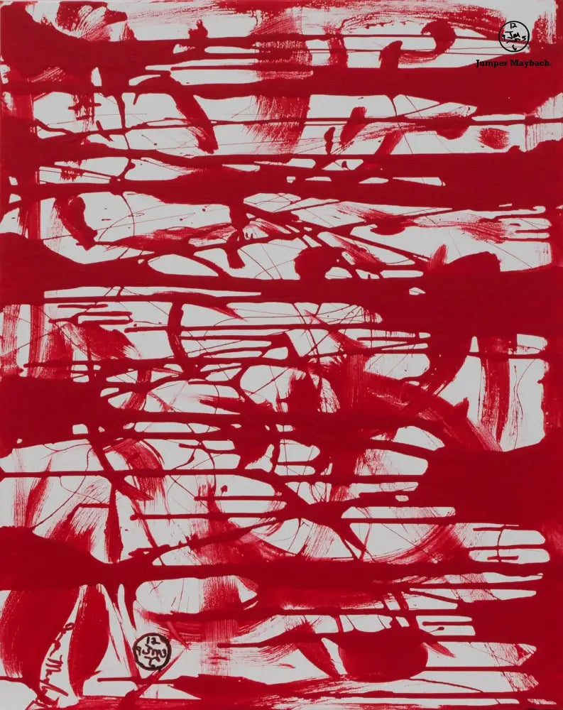 Red Matrix - Original Painting - Jumper Maybach Artwork