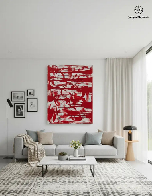 Red Matrix - Original Painting - Jumper Maybach Artwork