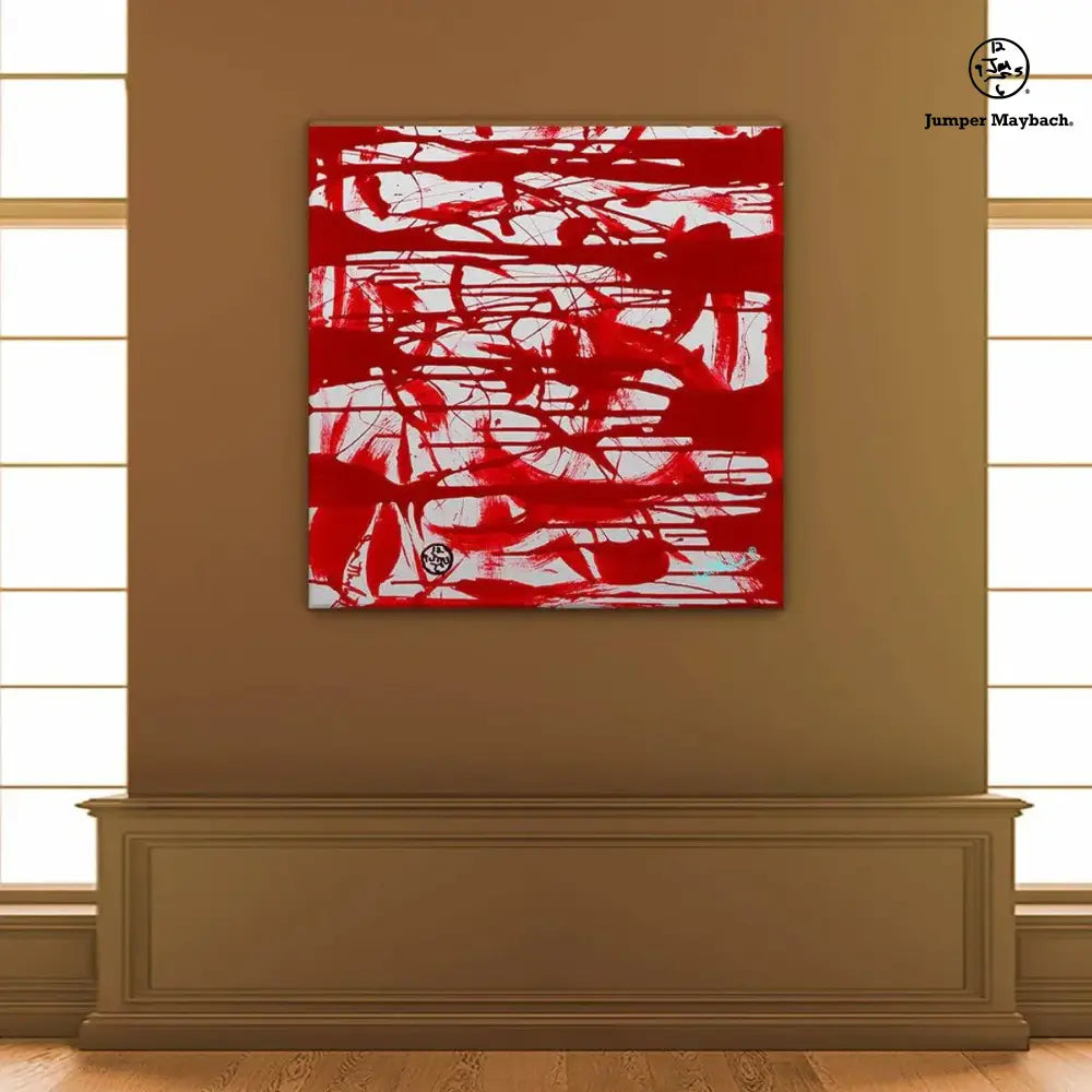 Red Matrix (Print on Canvas) - Jumper Maybach Prints