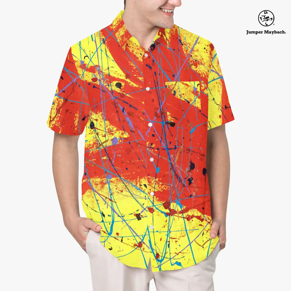 Red Rocket Resort unisex shirt by Jumper Maybach, stylish men's clothing with vibrant design and comfortable fit.