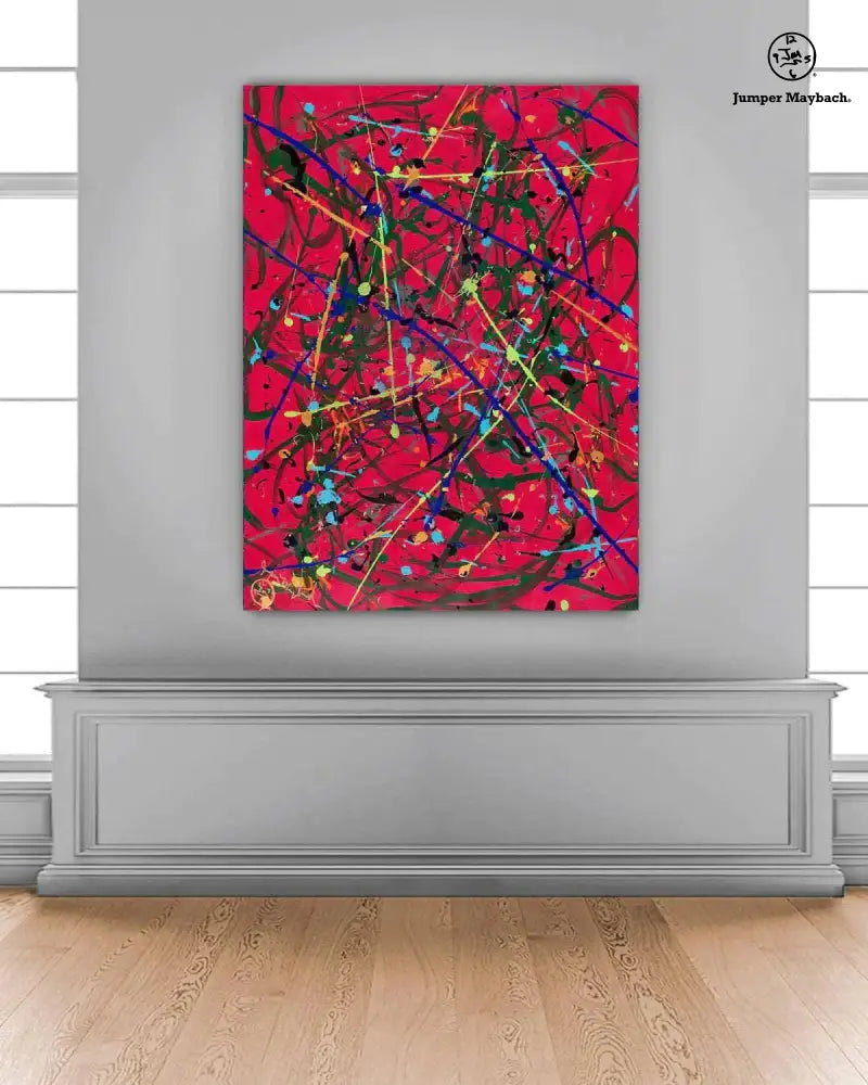 Red Space - Original Painting SOLD - Jumper Maybach Artwork