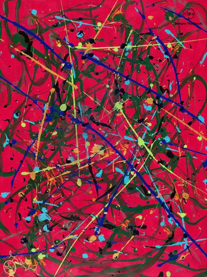 Red Space - Original Painting SOLD - Jumper Maybach Artwork