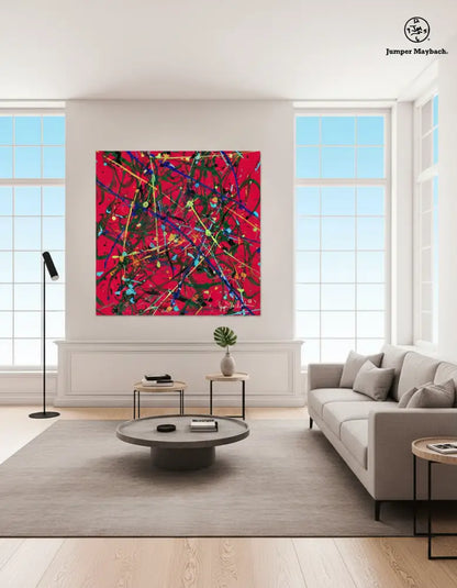 Red Space (Print on Canvas) - Jumper Maybach Prints