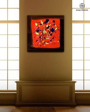 Red Spring  (Embellished-Hand Signed by the Artist)