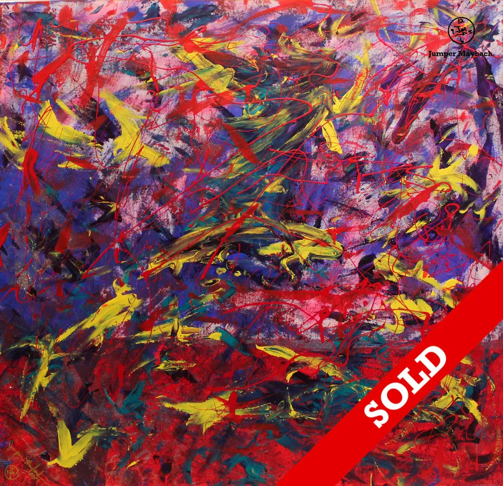 Running Man #2 - Original Painting - SOLD - Jumper Maybach Artwork