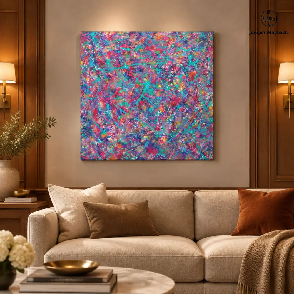 Sacred System (Embellished-Hand Signed by the Artist) - wall view