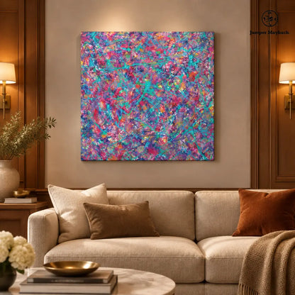 Sacred System (Embellished-Hand Signed by the Artist) - wall view