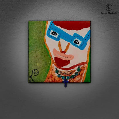 Santa Fe Metro Man - Original Painting - SOLD - Jumper Maybach Artwork