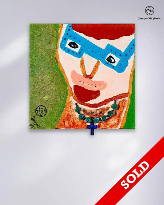 Santa Fe Metro Man - Original Painting - SOLD - Jumper Maybach Artwork