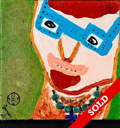 Santa Fe Metro Man - Original Painting - SOLD - Jumper Maybach Artwork