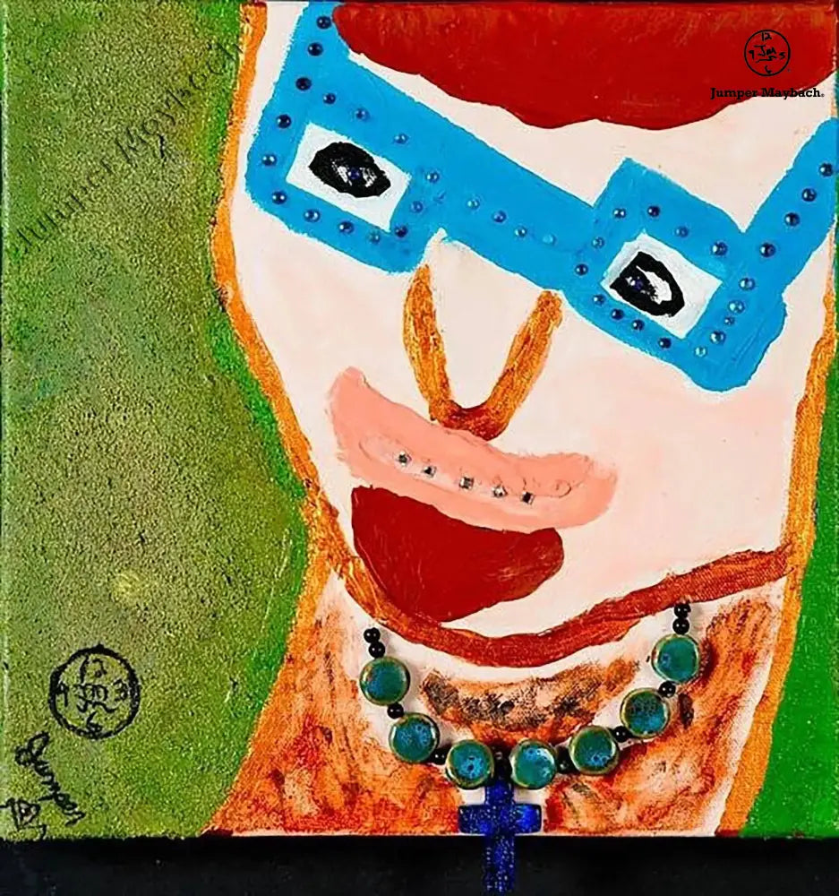 Santa Fe Metro Man - Original Painting - SOLD - Jumper Maybach Artwork