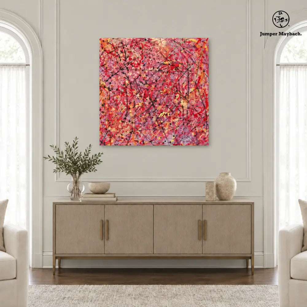 Settling Storm embellished canvas - wall view
