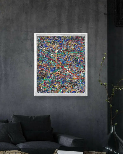 Print of Shooting Stars by Jumper Maybach, showcasing a vibrant celestial scene on paper.