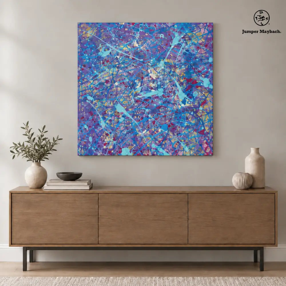 Snowstorm embellished canvas wall display