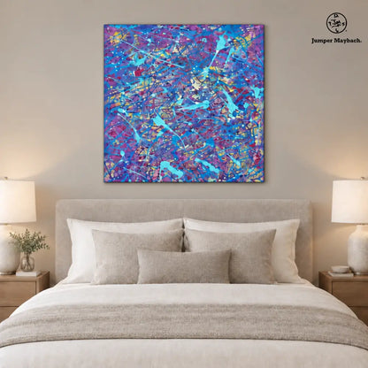 Snowstorm embellished canvas bedroom