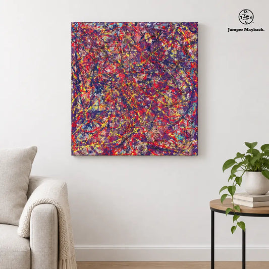 Solar Soulfire canvas - wall vignette