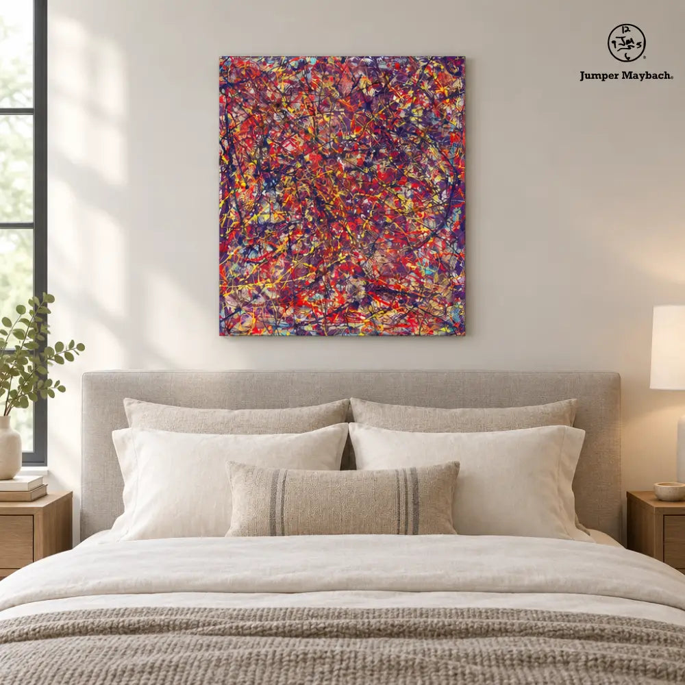 Solar Soulfire (Print on Canvas) - bedroom vignette - Jumper Maybach Prints