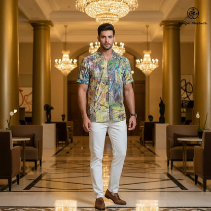 Star People Resort Unisex Shirt by Jumper Maybach® - XS - Men’s Clothing