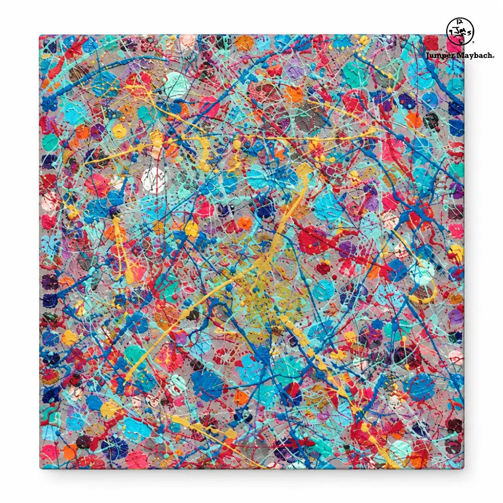 Starfield embellished square canvas - studio view