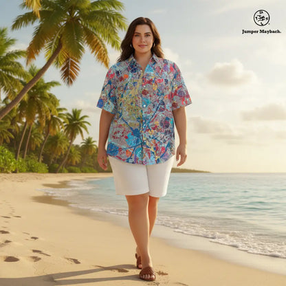 Starfield PLUS SIZE Resort UNISEX Shirt by Jumper Maybach® - Men’s Clothing