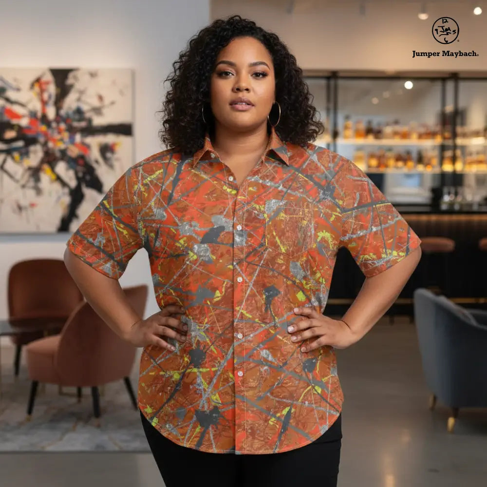 Sun Star PLUS SIZE Resort UNISEX shirt by Jumper Maybach® featuring a stylish, relaxed fit in men's resort clothing style.