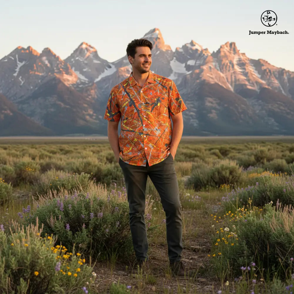 Sun Star Resort unisex shirt by Jumper Maybach® featuring a casual men's clothing design with vibrant colors and comfortable fit.