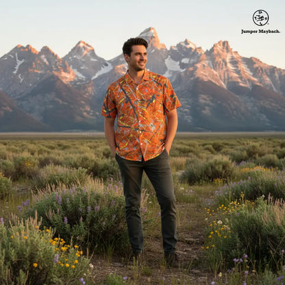 Sun Star Resort unisex shirt by Jumper Maybach® featuring a casual men's clothing design with vibrant colors and comfortable fit.