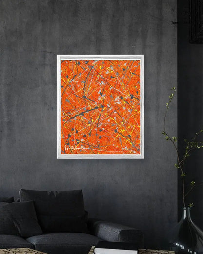 SunStar print by Jumper Maybach on paper featuring vibrant colors and detailed starburst design.