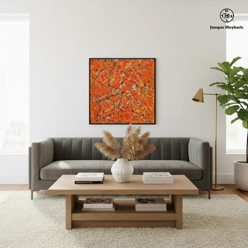 SunStar print on paper by Jumper Maybach featuring a vibrant, colorful sunburst design with bold patterns and bright hues.