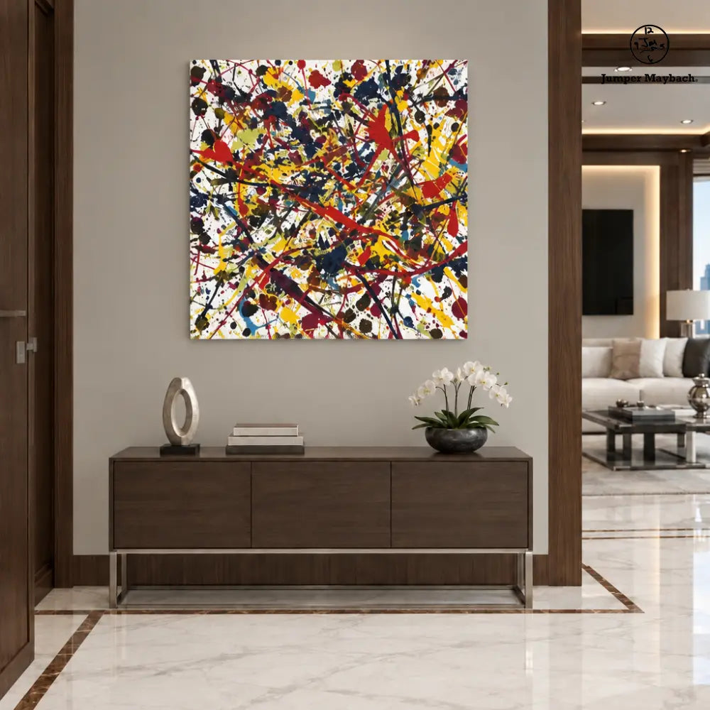 Taffy Balloon Madness embellished canvas - wall view