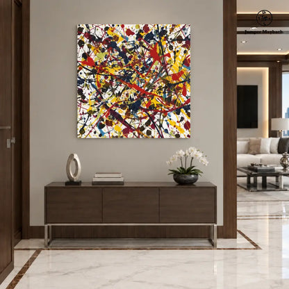 Taffy Balloon Madness embellished canvas - wall view