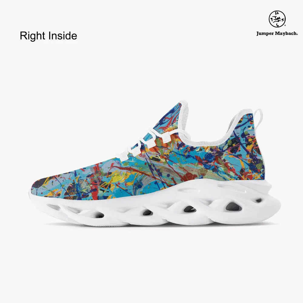 Taffy Galaxy Flex sneaker by Jumper Maybach® featuring a colorful galaxy design, casual sneaker for men and women.