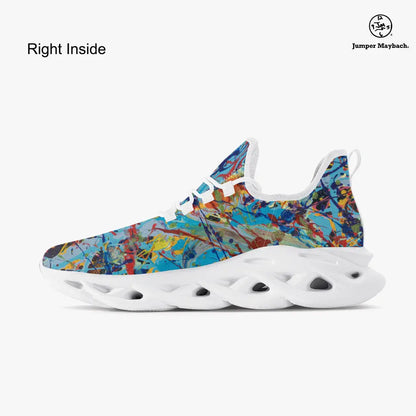 Taffy Galaxy Flex sneaker by Jumper Maybach® featuring a colorful galaxy design, casual sneaker for men and women.