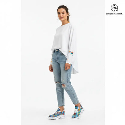 Taffy Galaxy Flex sneaker by Jumper Maybach for men and women, featuring a colorful galaxy-inspired design and sporty silhouette.