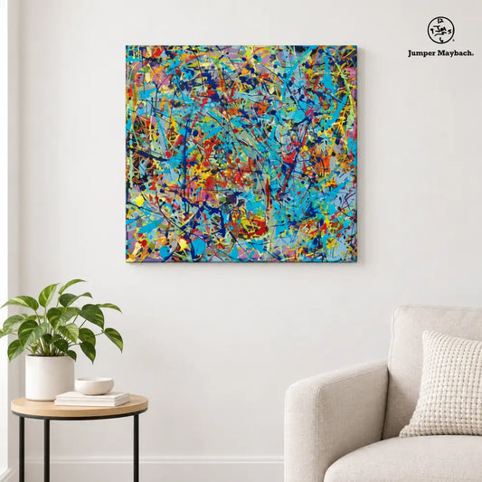 Taffy Galaxy Whew (Print on Canvas) - wall vignette - Jumper Maybach Prints