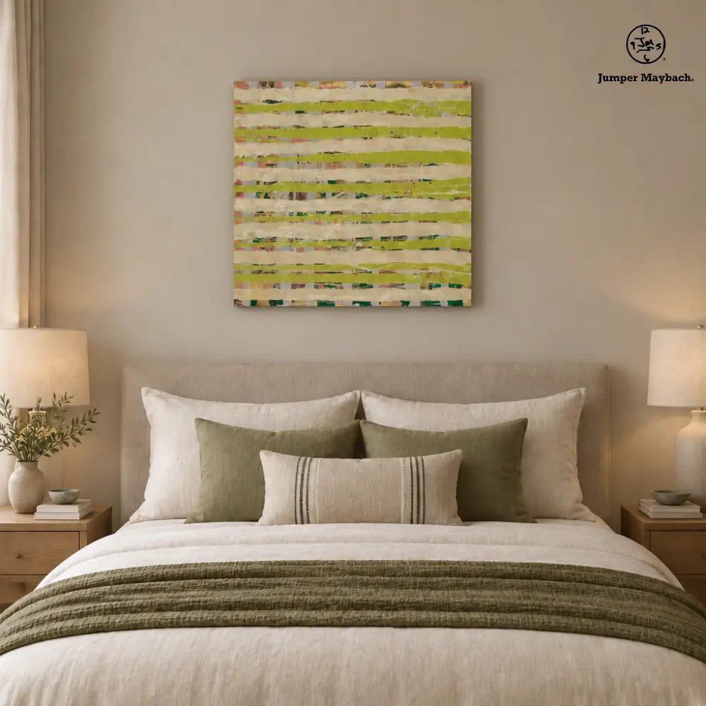 Time Tunnel embellished canvas - bedroom