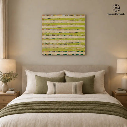 Time Tunnel embellished canvas - bedroom