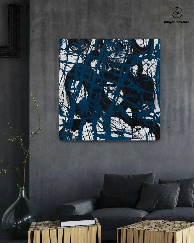 Twisted Circles (Print on Canvas) - Jumper Maybach Prints