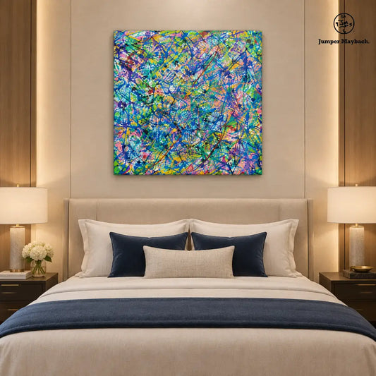 Universal Spirit embellished canvas - bedroom