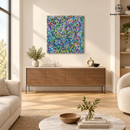 Universal Spirit (Print on Canvas) - living room vignette - Jumper Maybach Prints