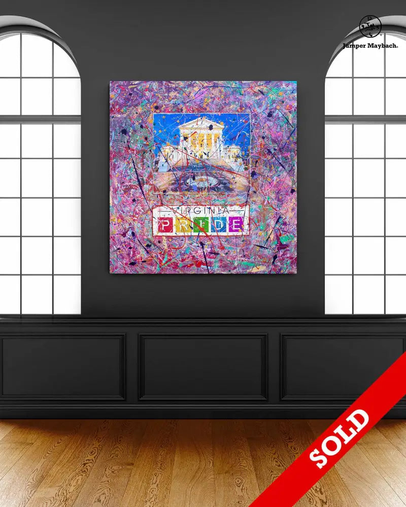 Virginia Pride #1 - Original Painting - SOLD - Jumper Maybach Artwork