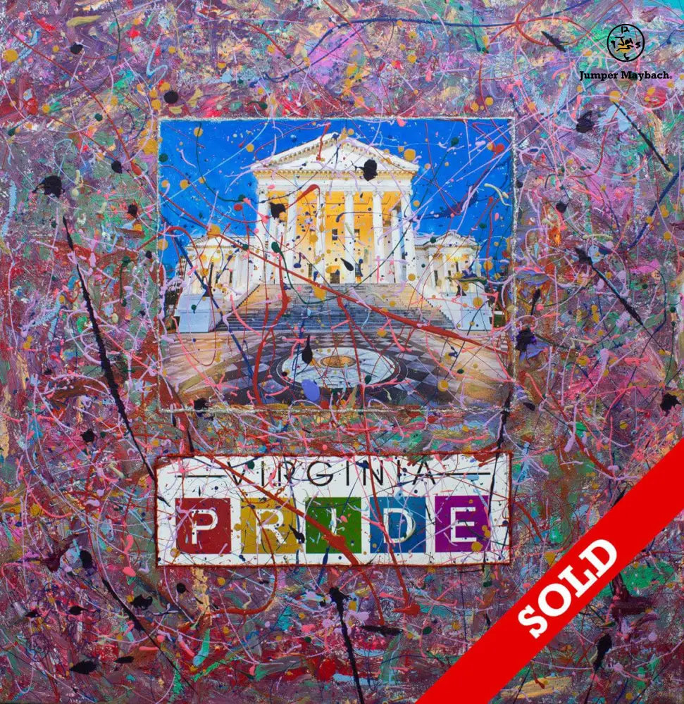 Virginia Pride #1 - Original Painting - SOLD - Jumper Maybach Artwork