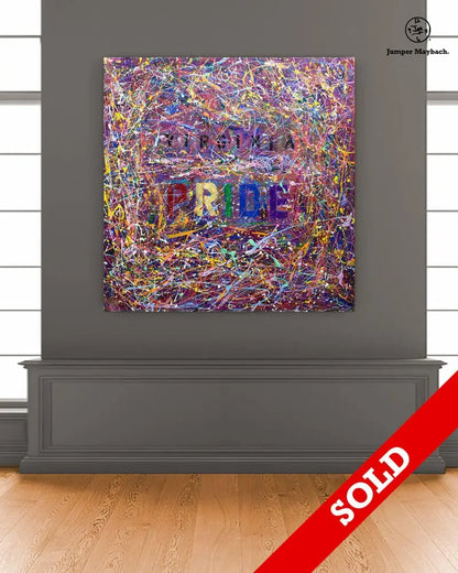 Virginia Pride #2 - Original Painting - SOLD - Jumper Maybach Artwork